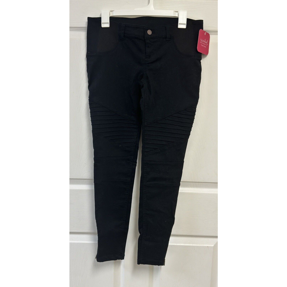 Isabel Maternity by Ingrid & Isabel Utility Jeggings Black Women's Size 2